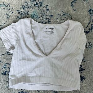 garage v neck top
